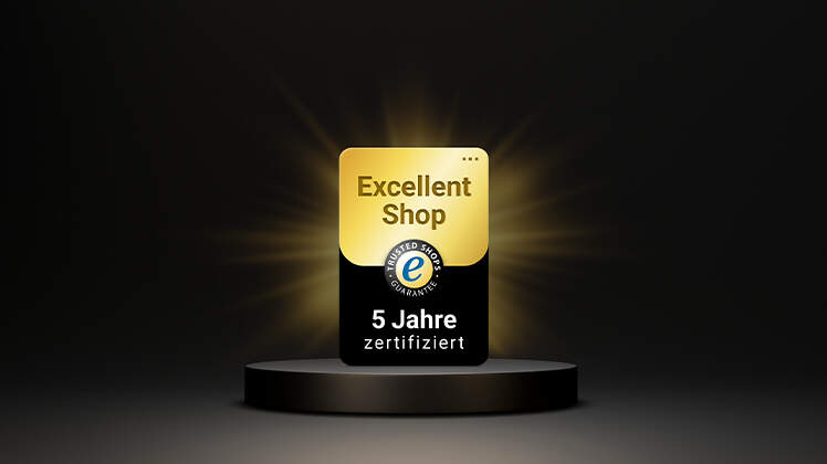 Wir wurden mit dem Excellent Shop Award ausgezeichnet! - Wir sagen danke mit 5% Rabatt auf das gesamte Sortiment | Jetzt shoppen