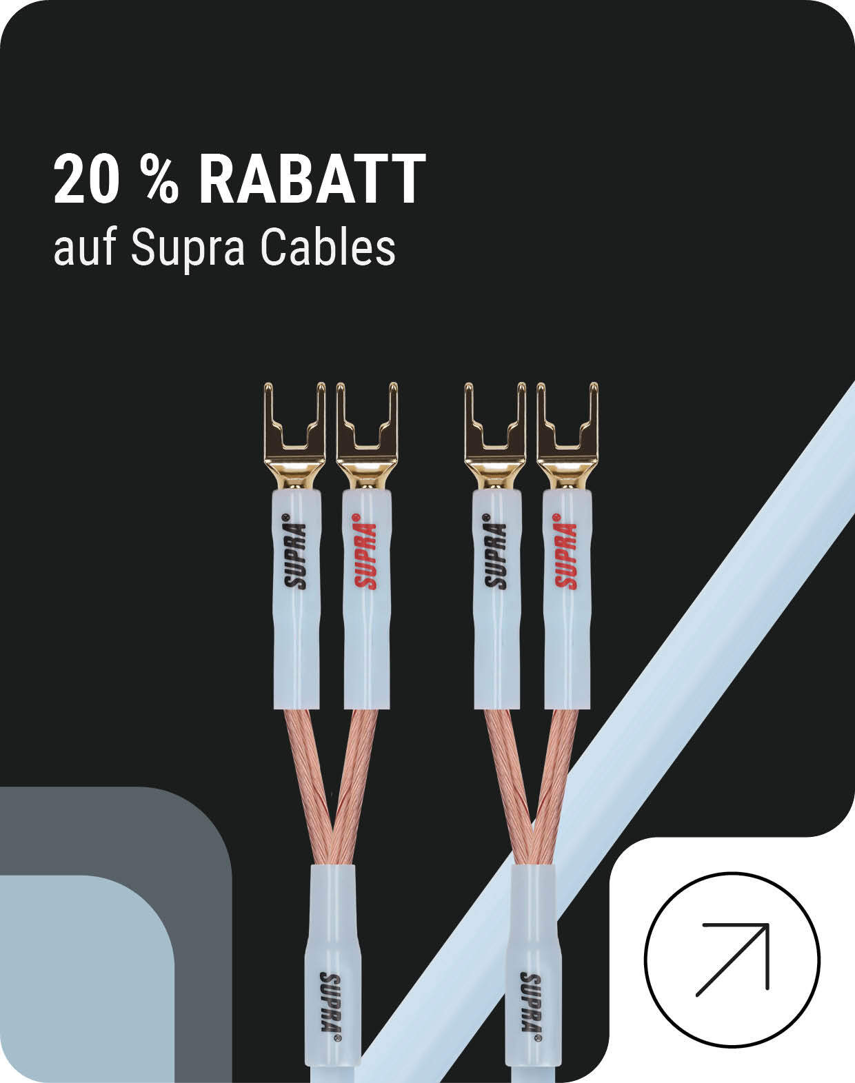 20% Black Friday Rabatt auf Supra Cables 
