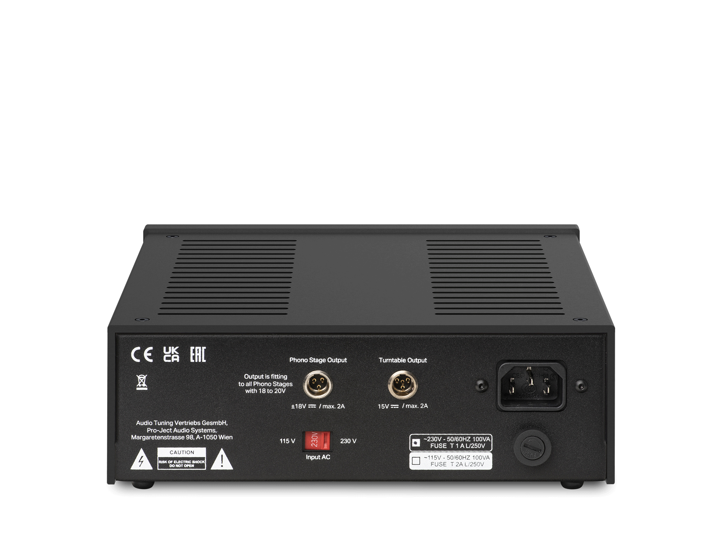 Power Box RS2 Phono, Schwarz