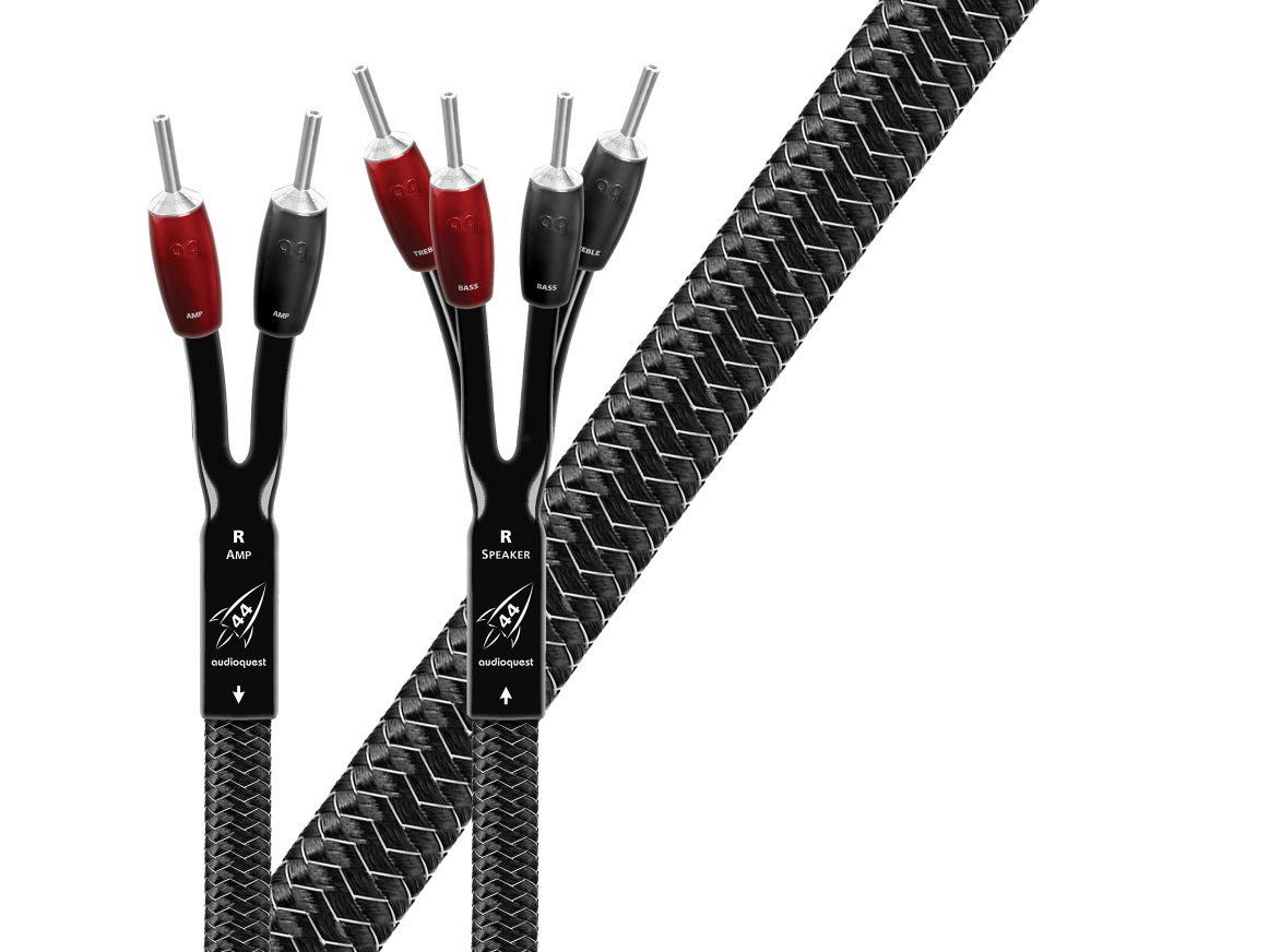 Câbles Enceintes AudioQuest ROCKET 88 Bi-Wire 3 Mètres (9,9 Pieds) - Open Box Neuf