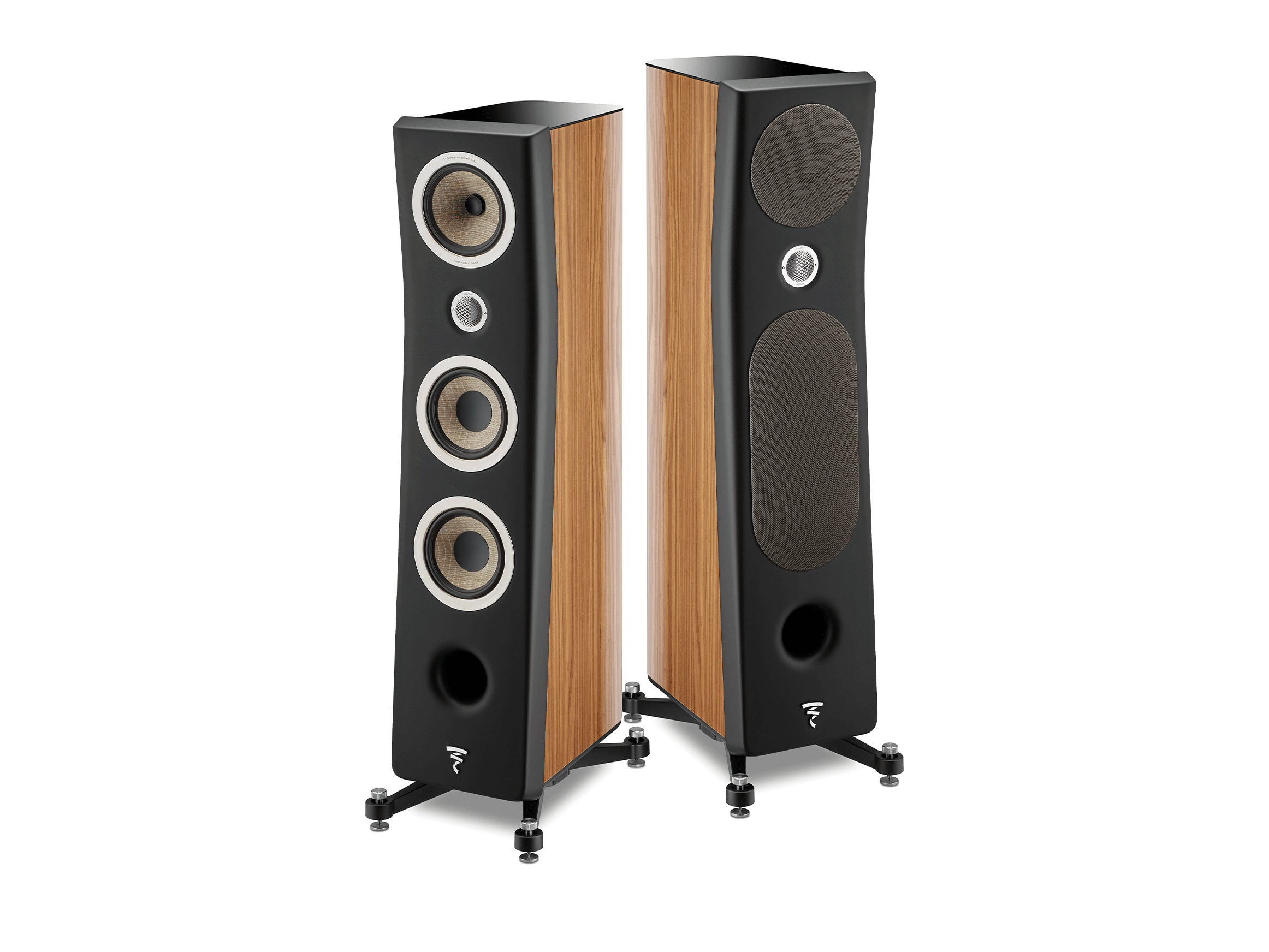 Kanta No. 3, Black / Walnut High Gloss