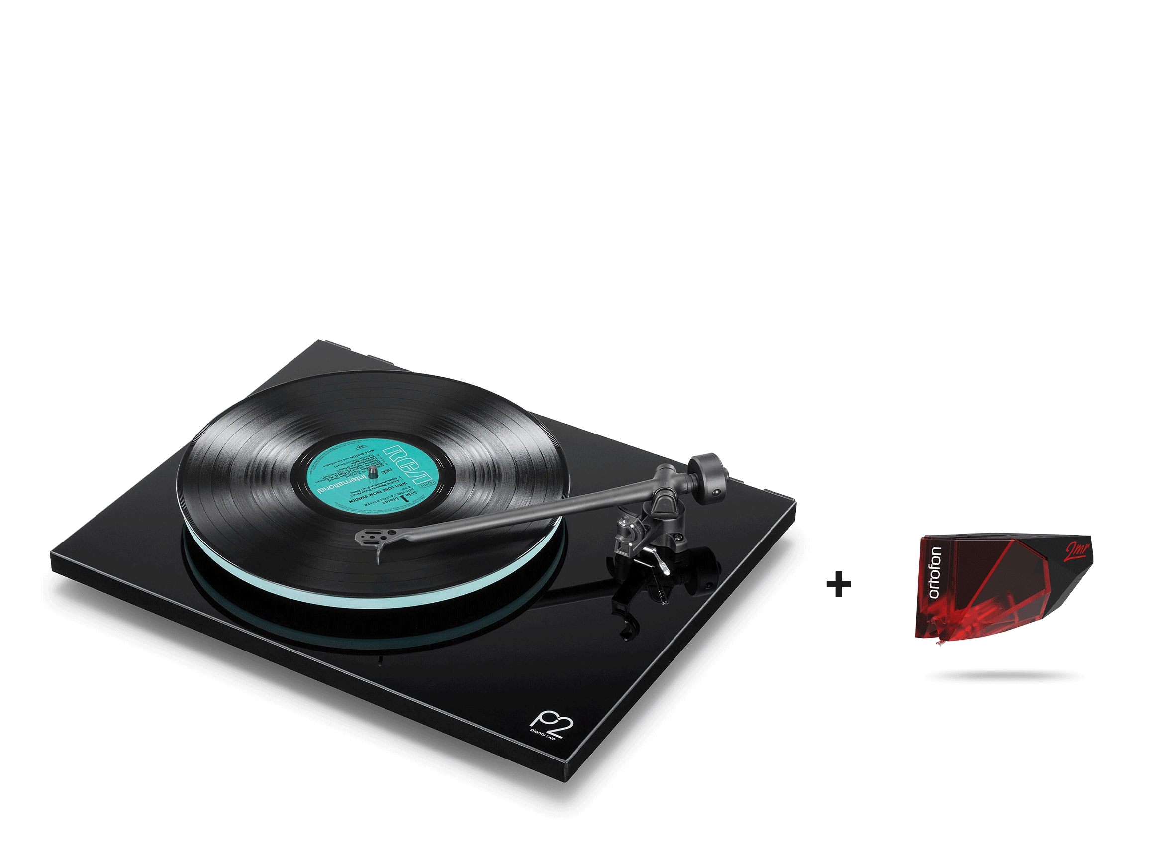 Planar 2 mit Ortofon 2MR Red, Schwarz