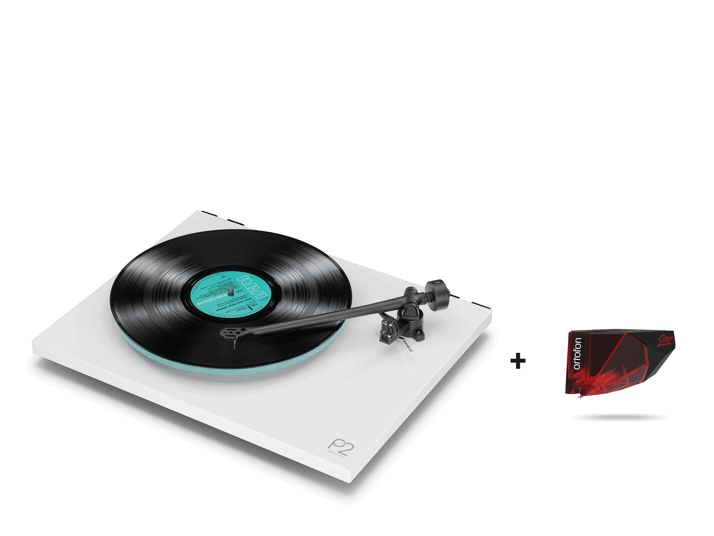 Planar 2 mit Ortofon 2MR Red, Wei&szlig;