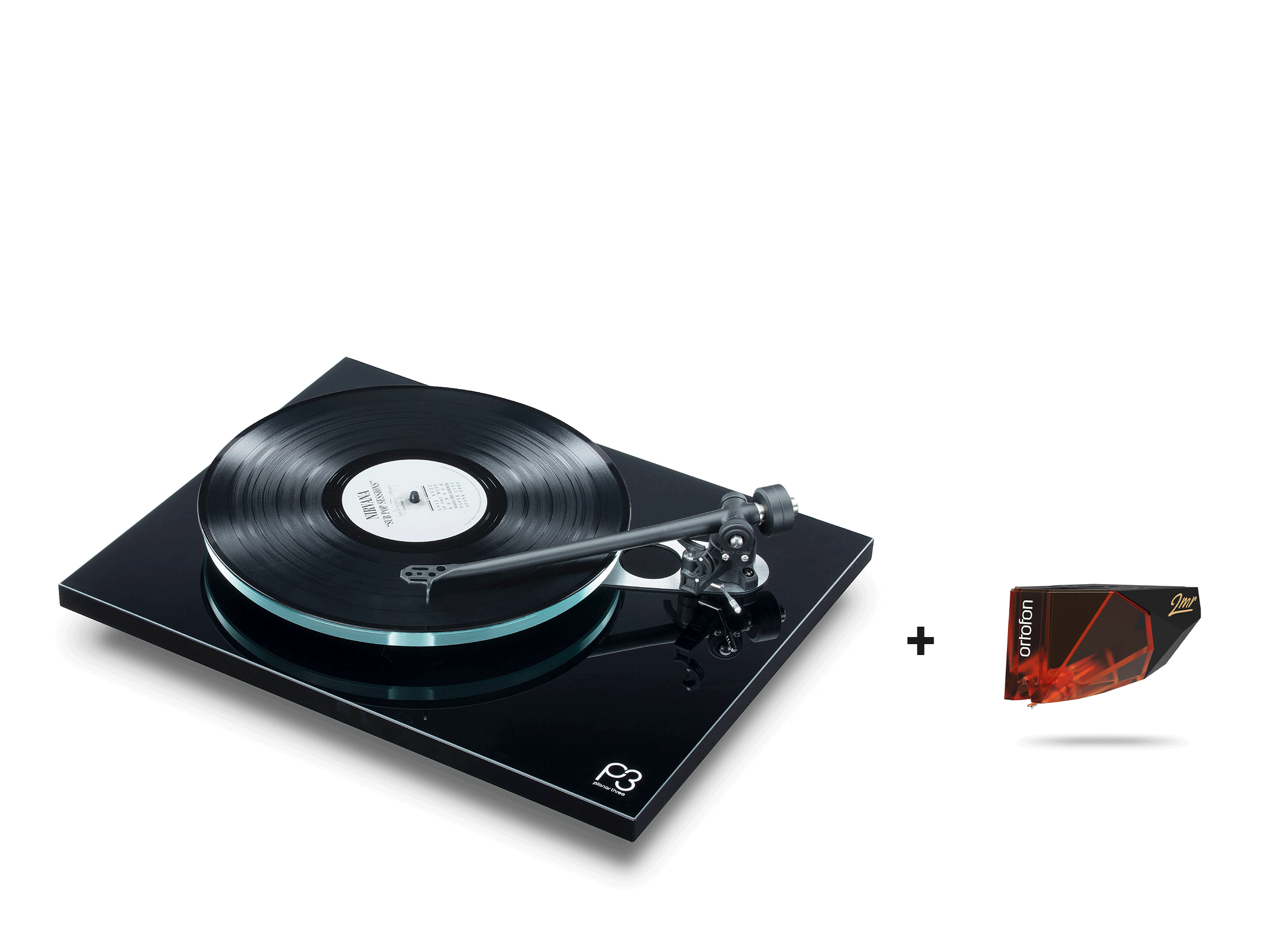 Planar 3 mit Ortofon 2MR Bronze, Schwarz