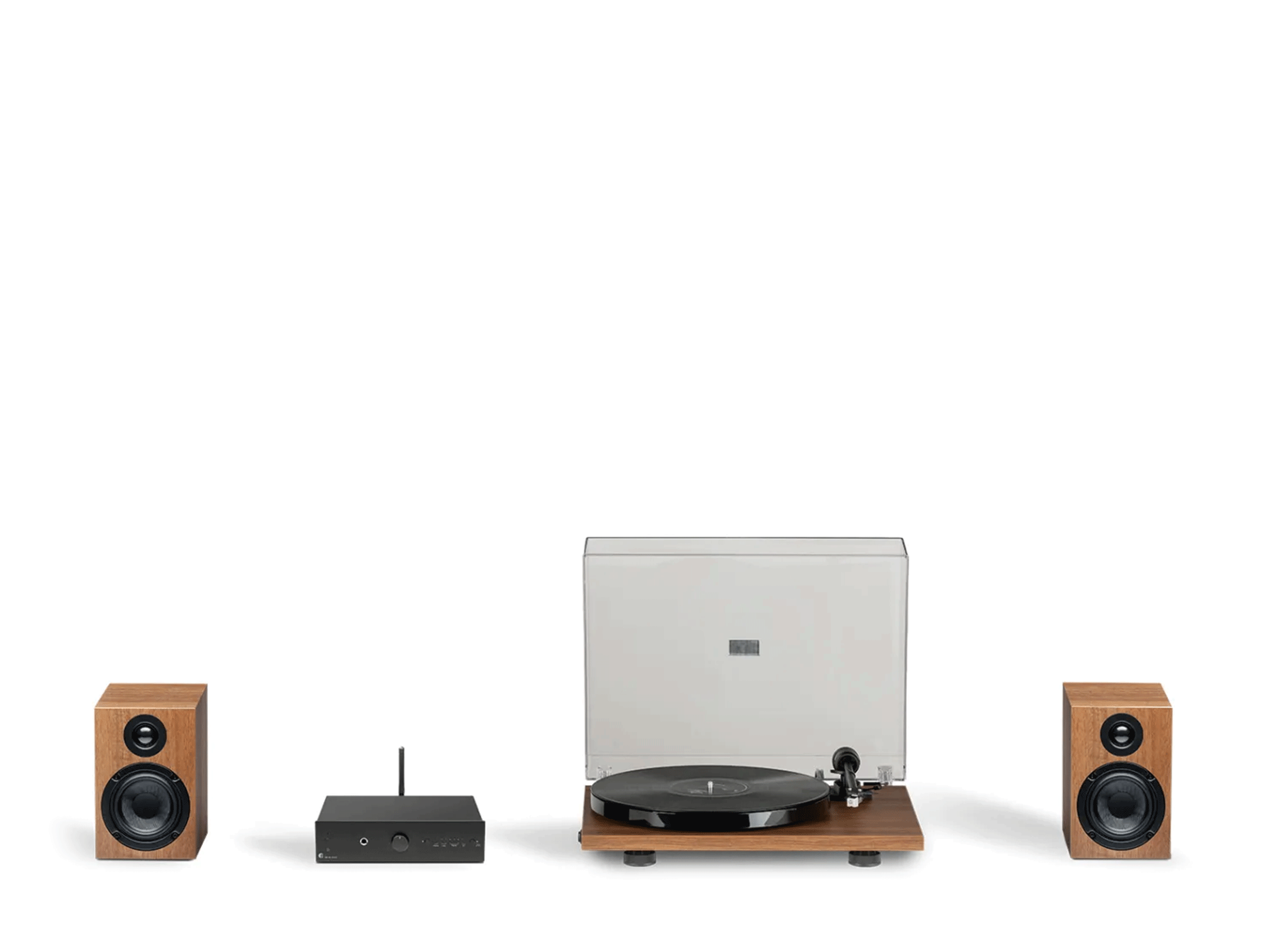 Stereo Set E Phono, Walnuss/Walnuss/Schwarz