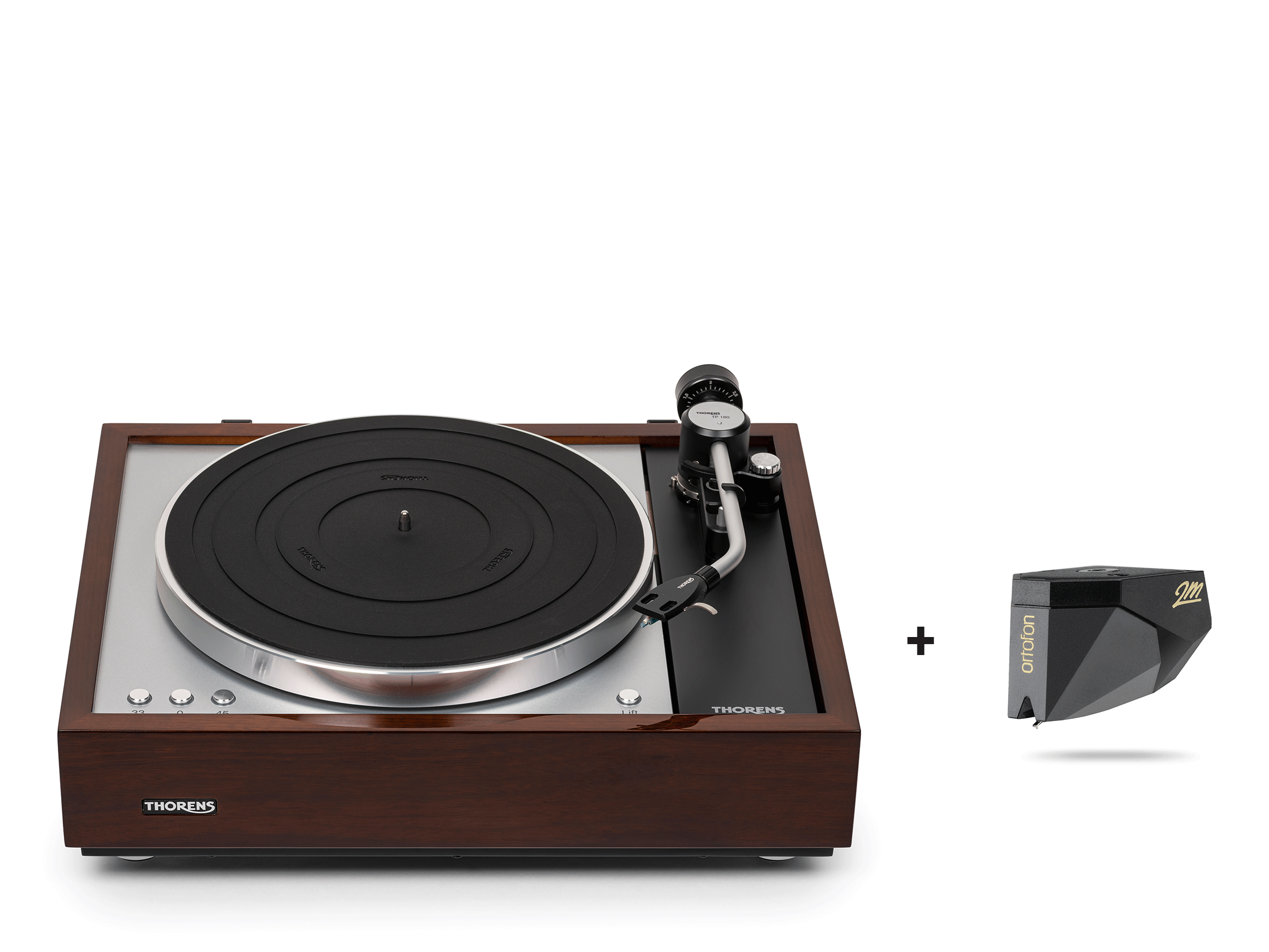 TD 1601 mit TP 160 und GRATIS 2M Black, Walnuss