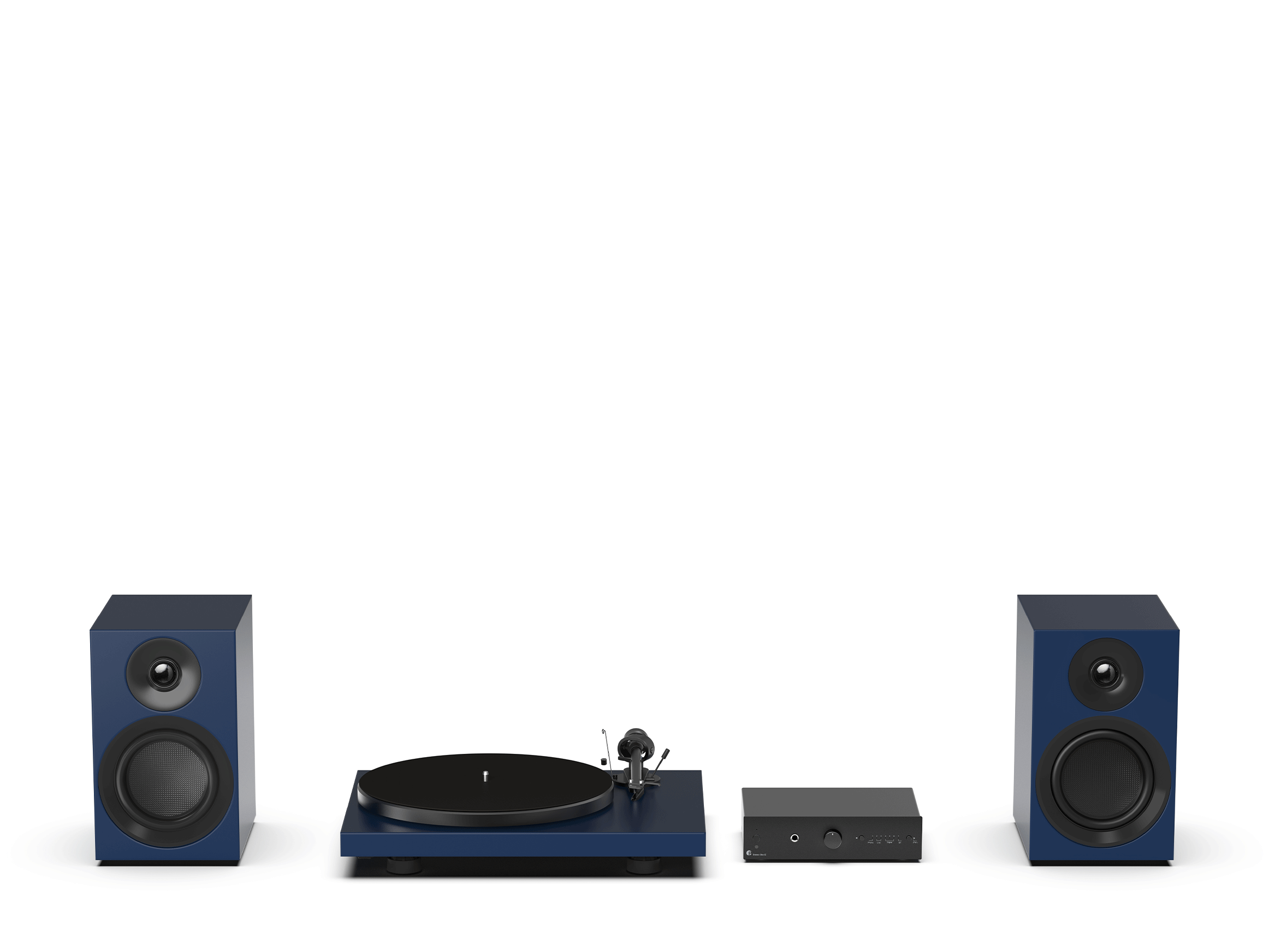 Colourful Audio System E, Stahlblau