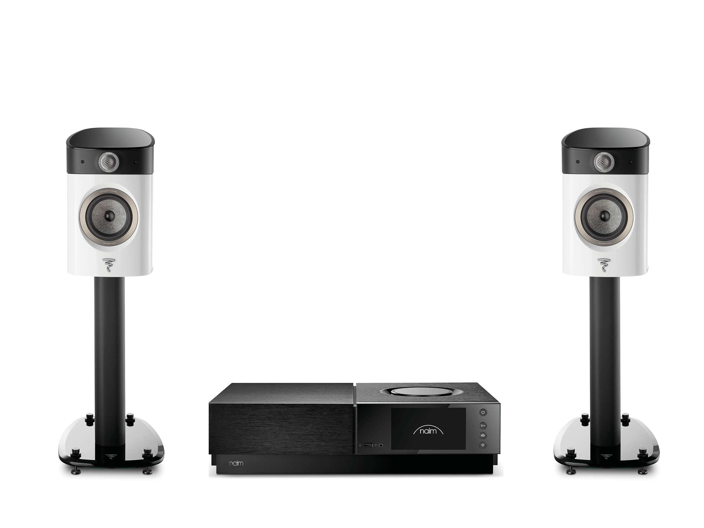 Sopra No. 1 mit Sopra Stand und Naim Uniti Nova PE
