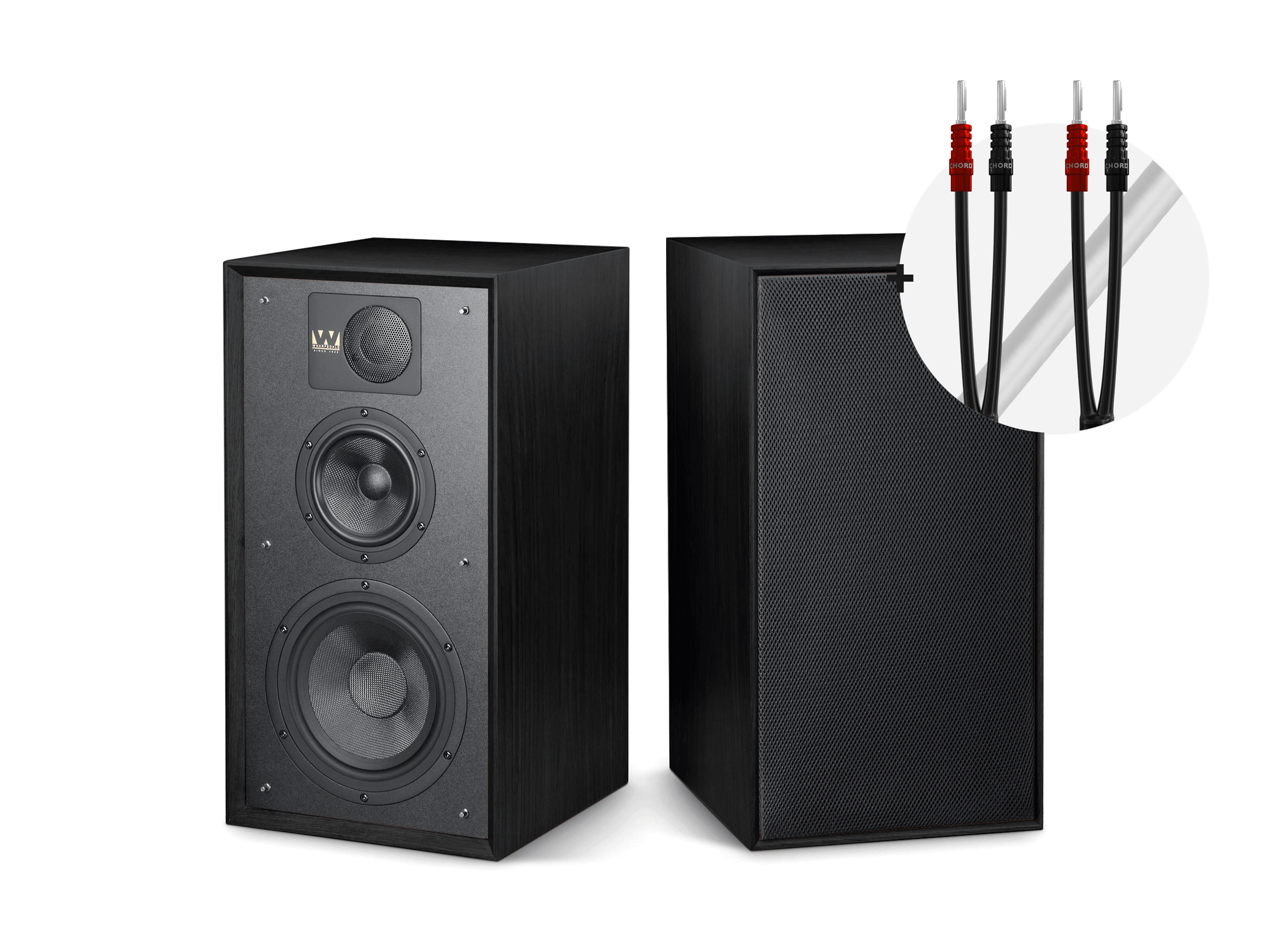 Linton 85 inkl. GRATIS Chord Lautsprecherkabel Black Friday, Schwarz