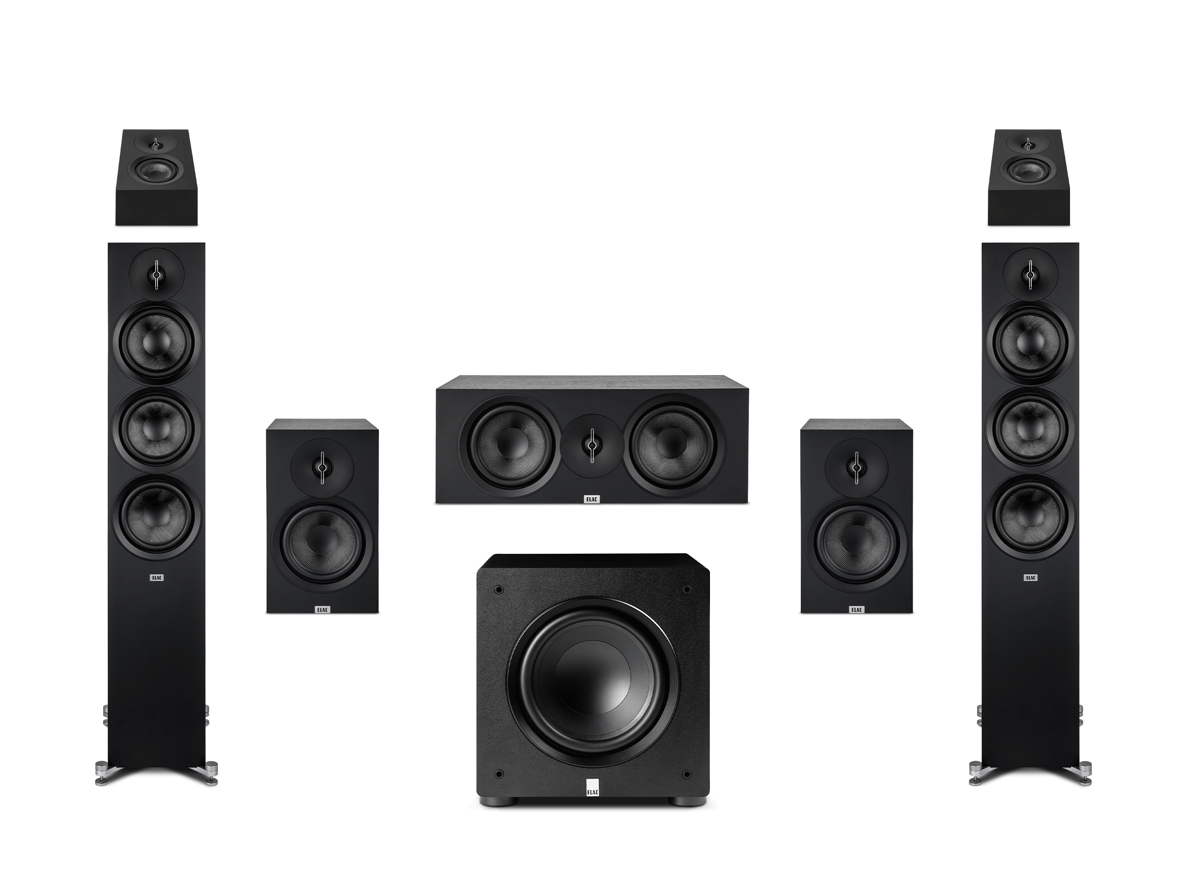 Debut F6.3 5.1.2 Set mit GRATIS Sub Black Friday, Schwarz