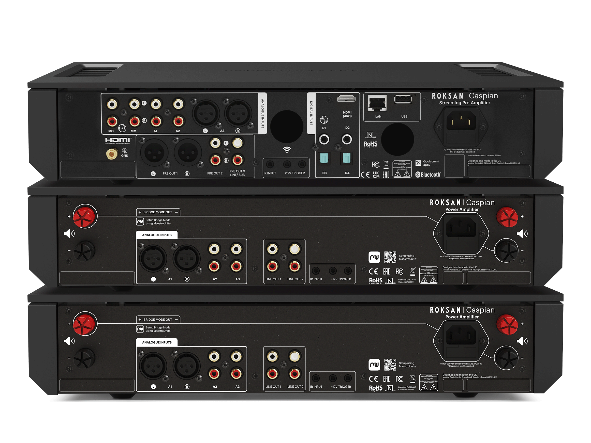 Caspian 4G Dual-Monoblock Amplifier System