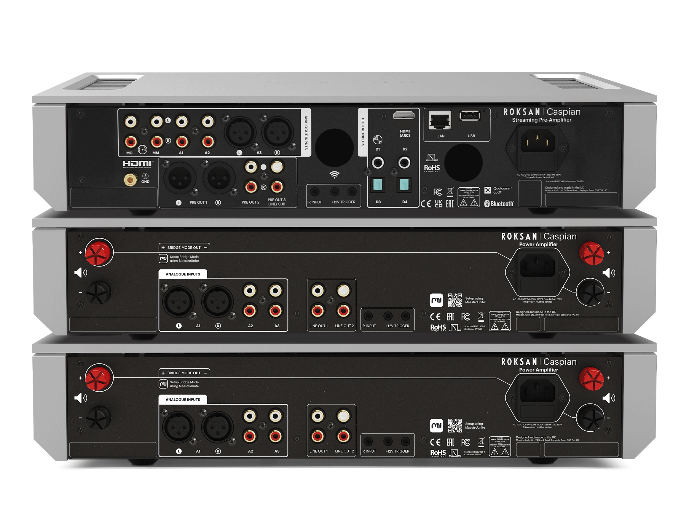 Caspian 4G Dual-Monoblock Amplifier System