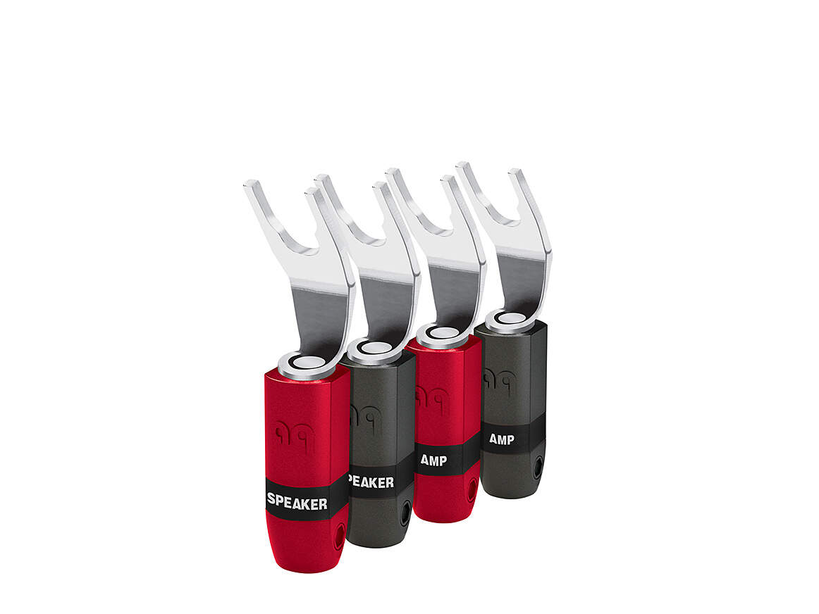 Audioquest SureGrip 300 Spade (4er Set), Silber