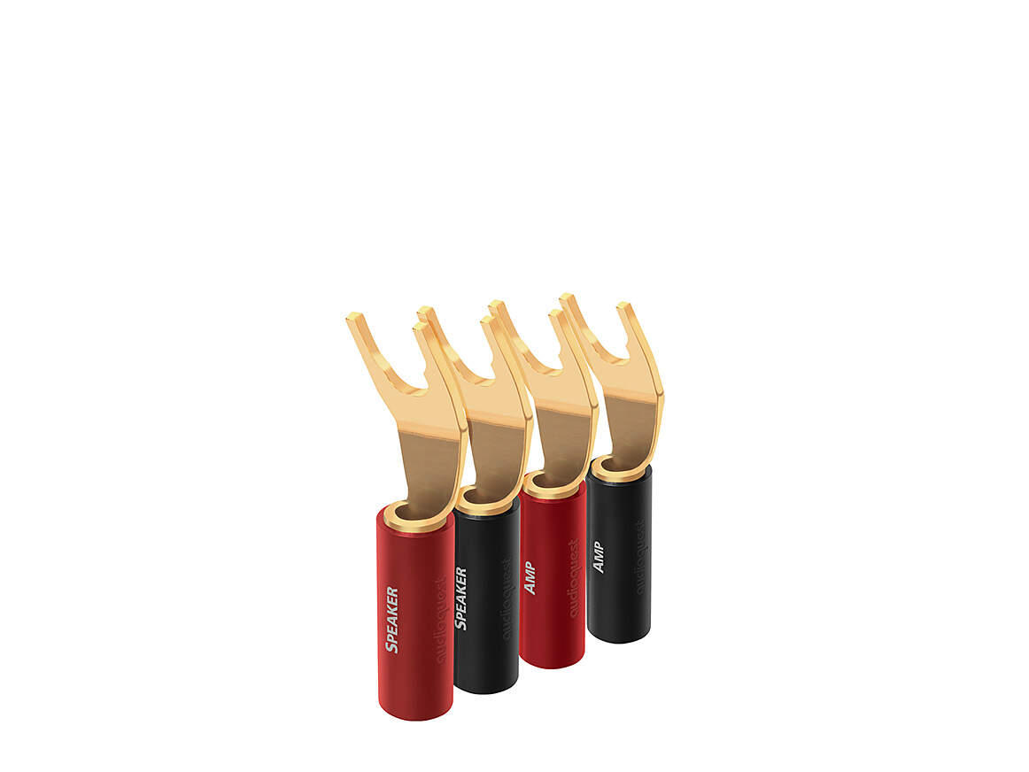 Audioquest SureGrip 100 Spade (8er Set), Gold