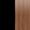 Black / Walnut High Gloss